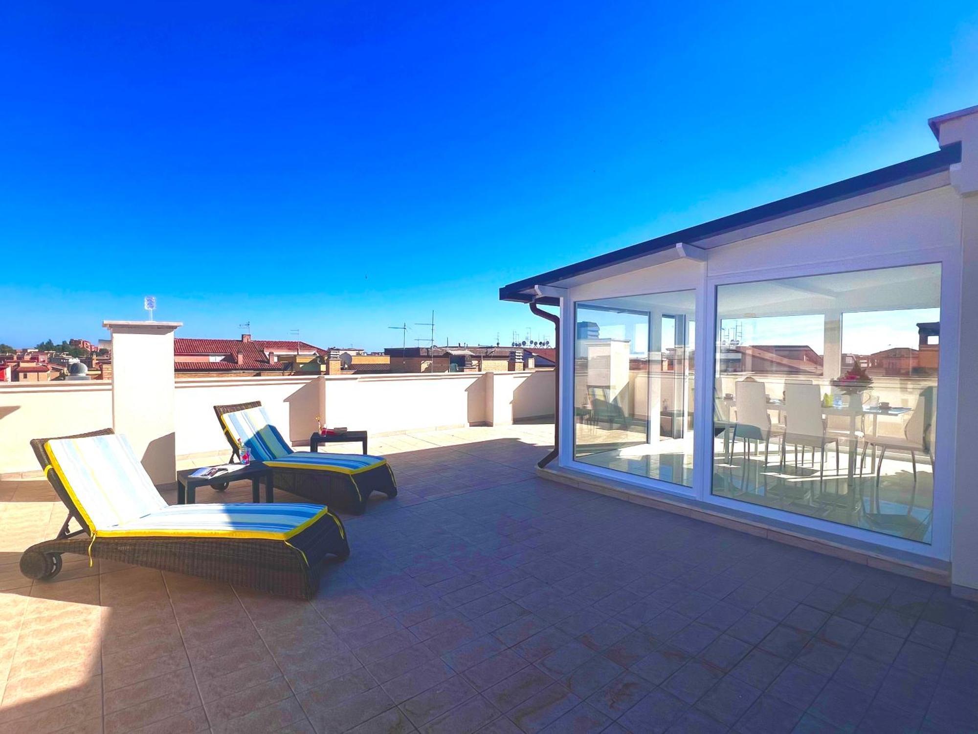 Roma Airport Sky Apartments Fiumicino Dış mekan fotoğraf